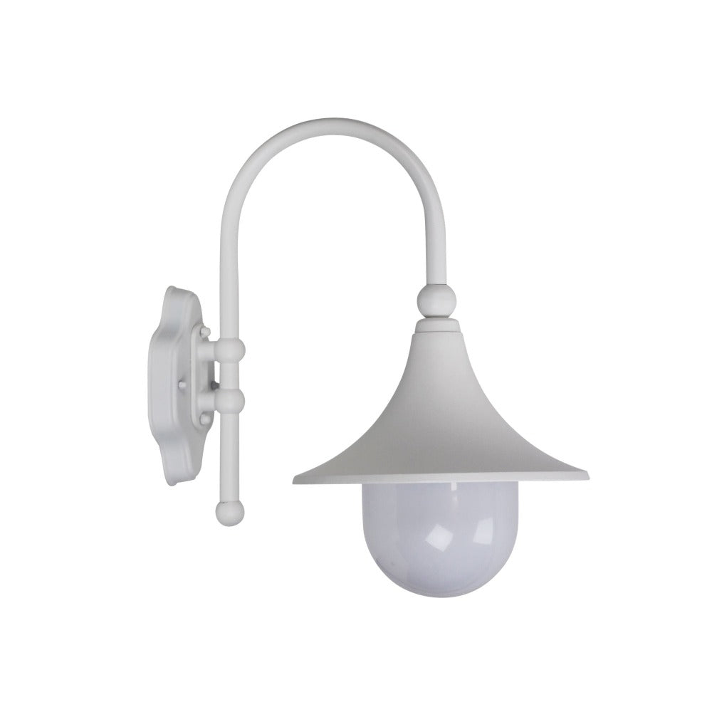 Opal Acrylic Aluminium  Outdoor Wall Light (Available in 2 Colors)