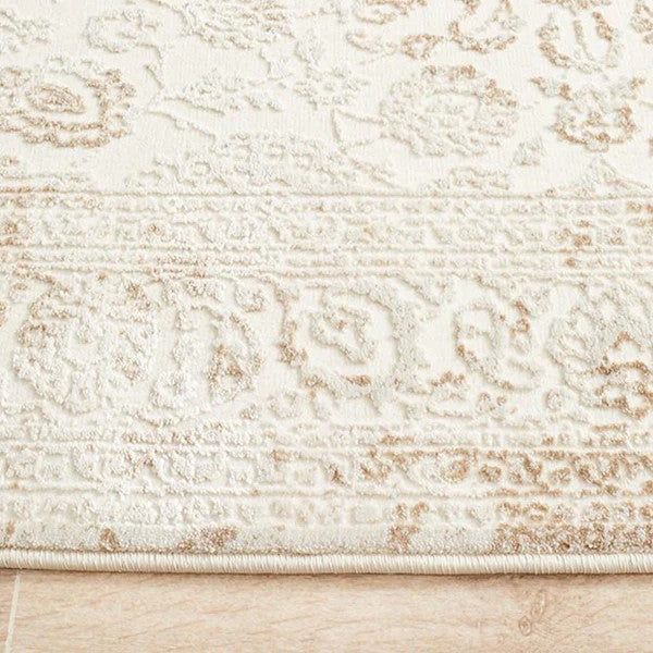 Opulence Cream Low-Shed Textured Rug - 230 x 160cms