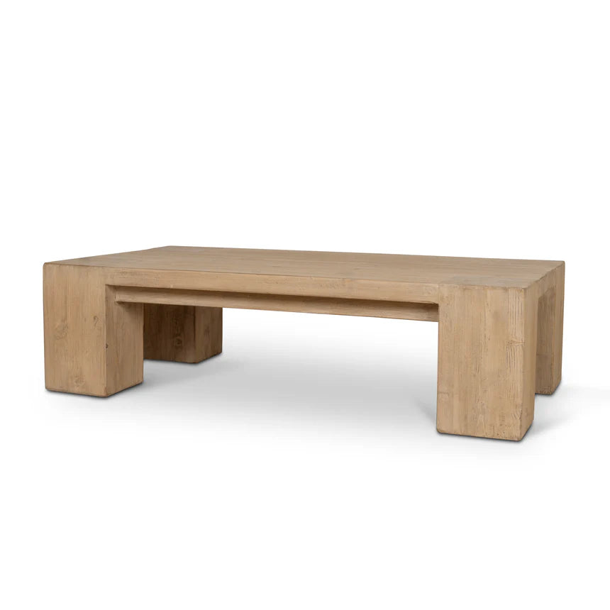 Organic Elegance Natural Elm Coffee Table - 130cms