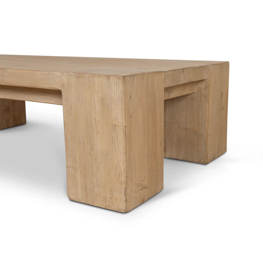 Organic Elegance Natural Elm Coffee Table - 130cms