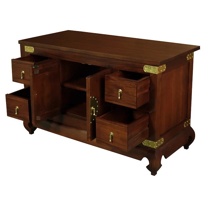 Organized Living Dynasty 2 Door 4 DVD Drawer Buffet - Brown