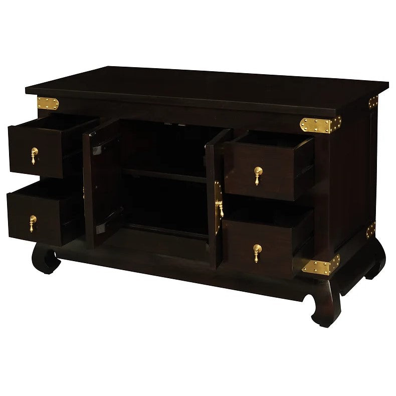 Organized Living Dynasty 2 Door 4 DVD Drawer Buffet - Dark Brown