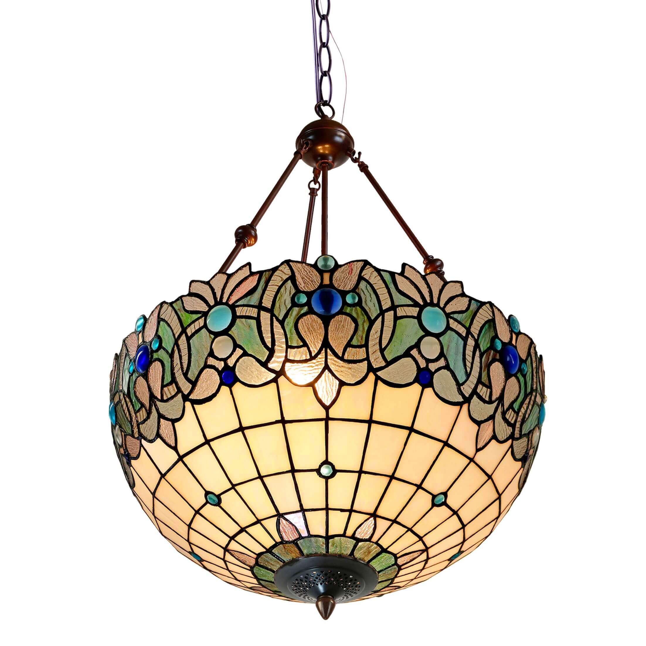 Ornament Tiffany Stained Glass Pendant Lamp