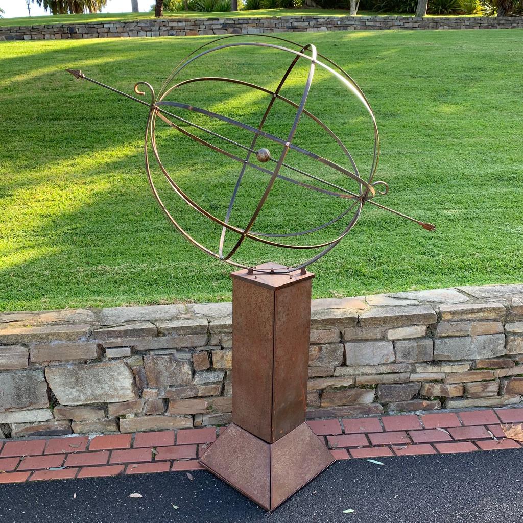 Ornamental Equatorial Sphere Sundial