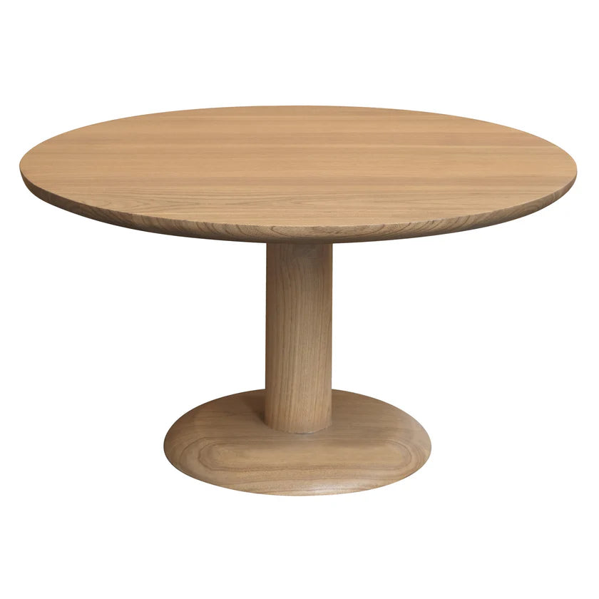 Oslo Solid Mindi Timber Round Coffee Table - 80cms