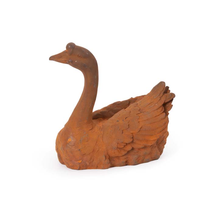 Outdoor Cast Iron Goose Garden Statue