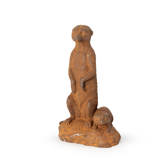 Outdoor Cast Iron Meerkat Statue