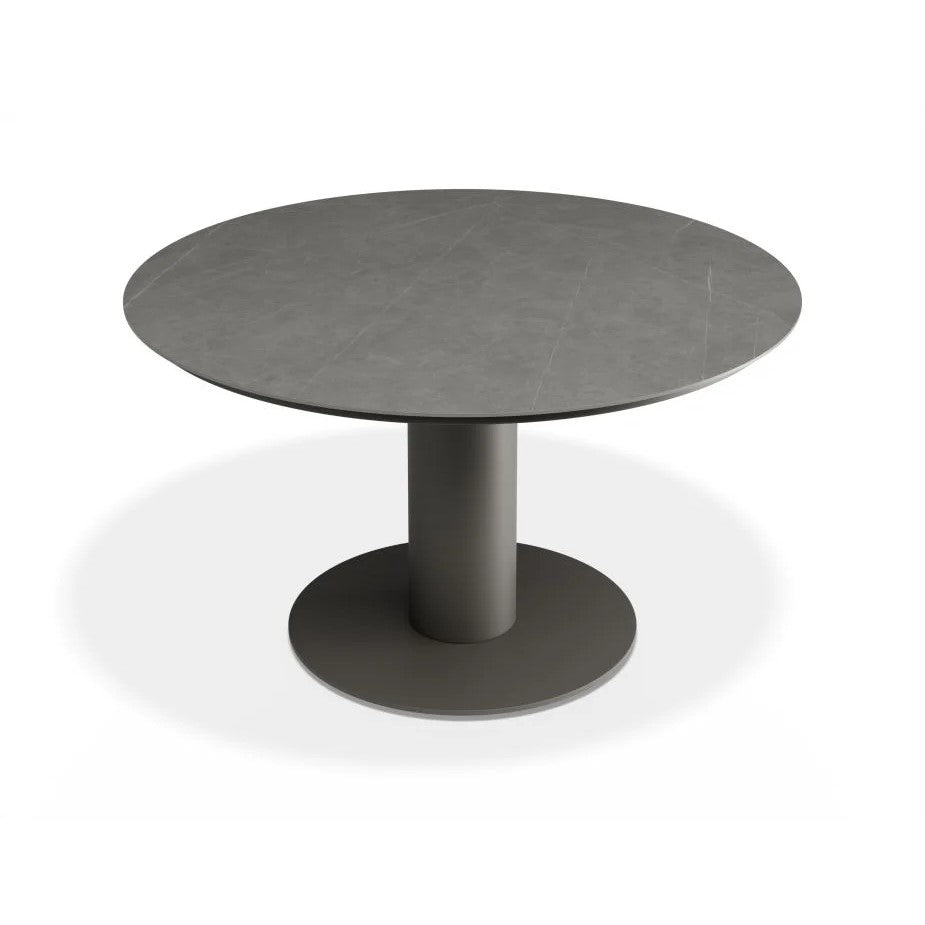 Outdoor Low Ceramic Top Dining Table - Urban Grey - 120cms