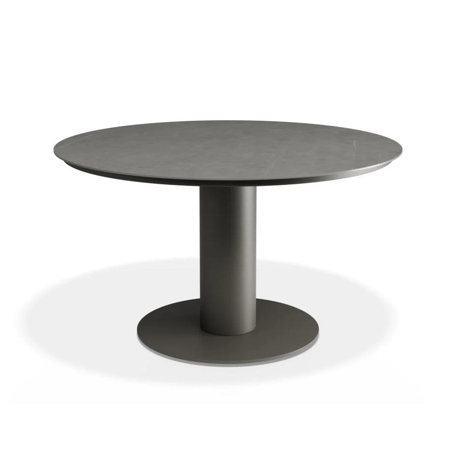 Outdoor Low Ceramic Top Dining Table - Urban Grey - 120cms