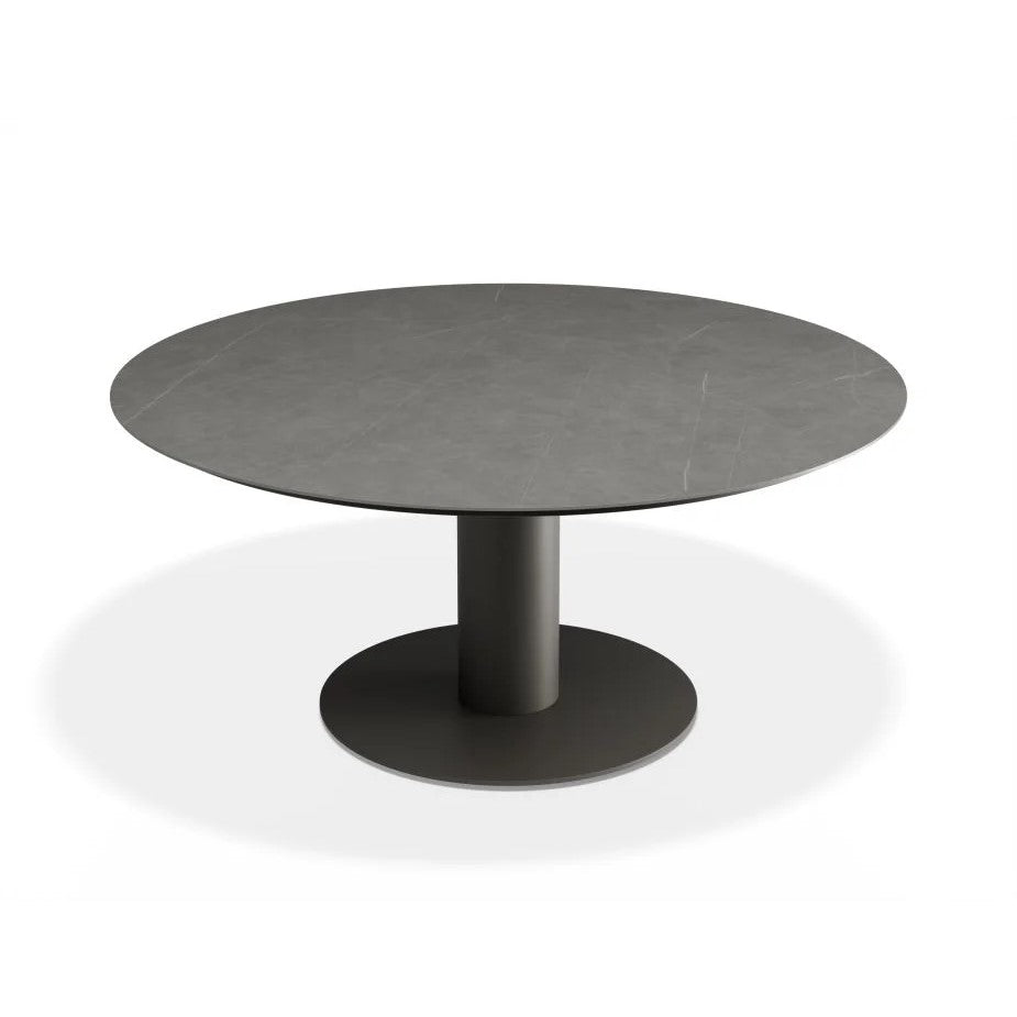 Outdoor Low Ceramic Top Dining Table - Urban Grey - 150cms