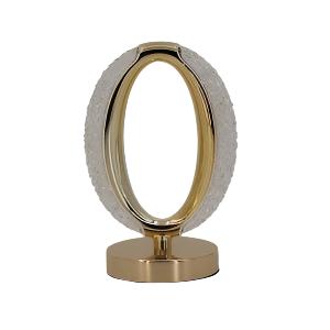 Oval Modern LED Desk Lamp Round Ring Shape - Gold