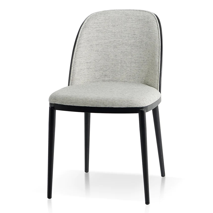 Padded Elegance Dining Chair - Silver Grey (Set of 2)