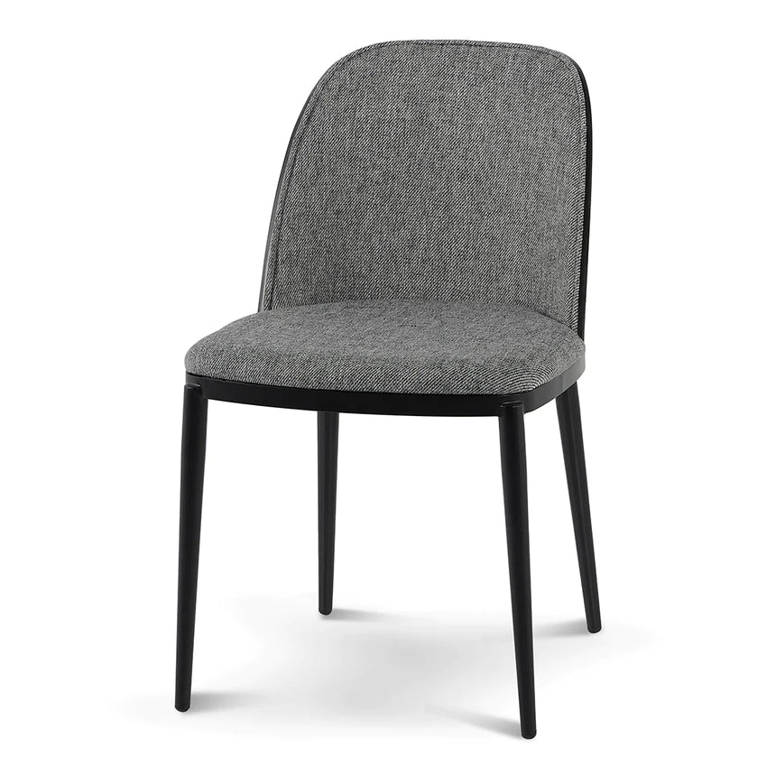 Padded Elegance Dining Chair - Grey (Set of 2)