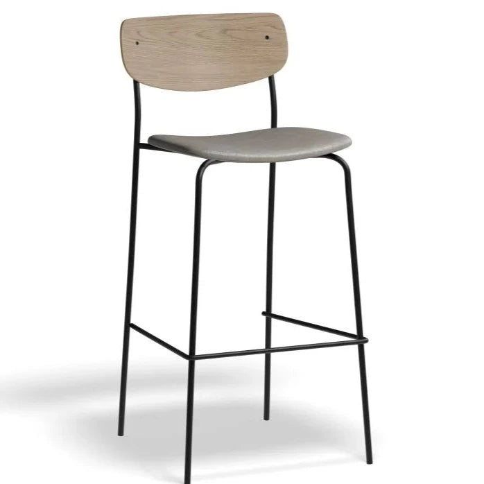 Padded Retreat High Stool 75cms (Available in 3 Colors)