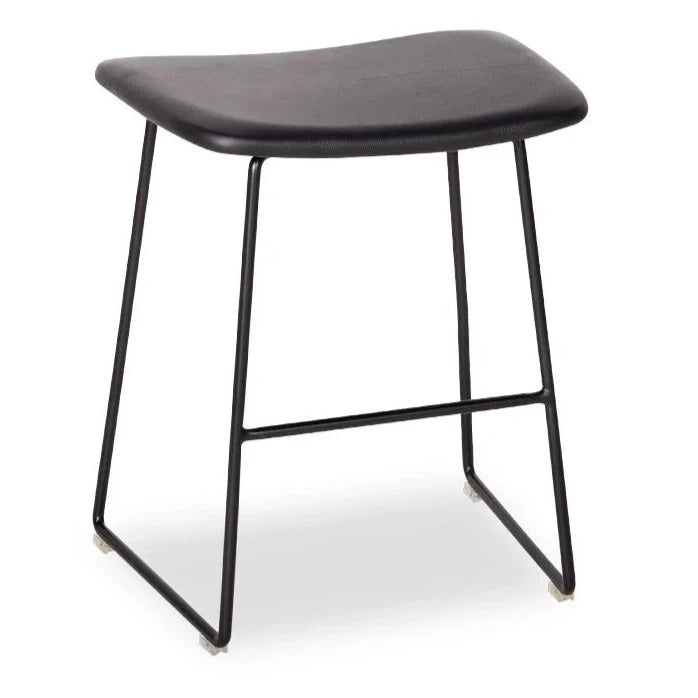 Padded Steel Base Low Stool 46cms (Available in 2 Colors)