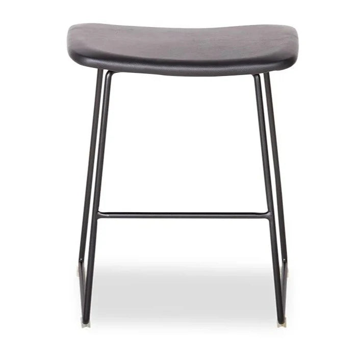 Padded Steel Base Low Stool 46cms (Available in 2 Colors)