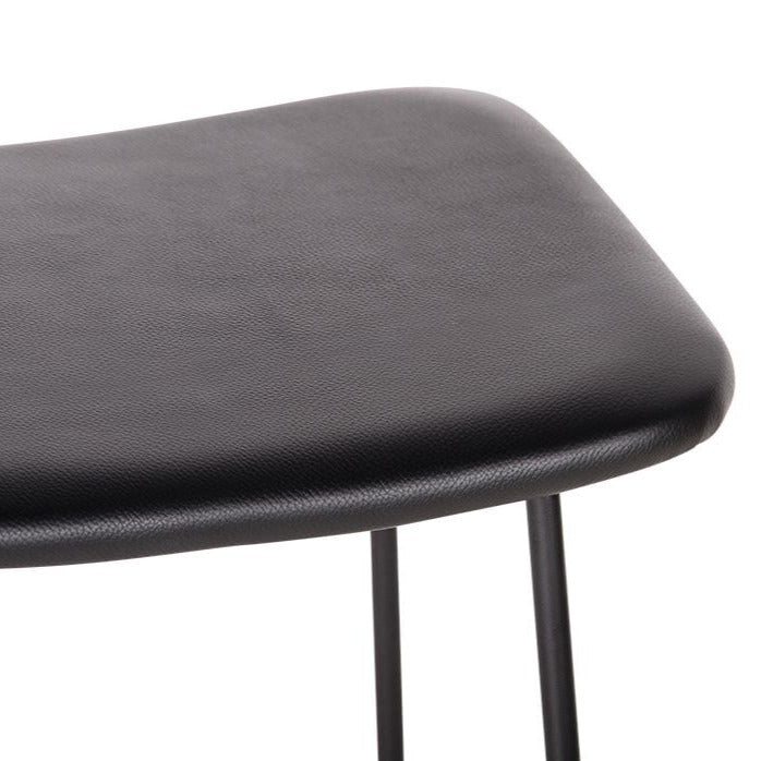 Padded Steel Base Low Stool 46cms (Available in 2 Colors)