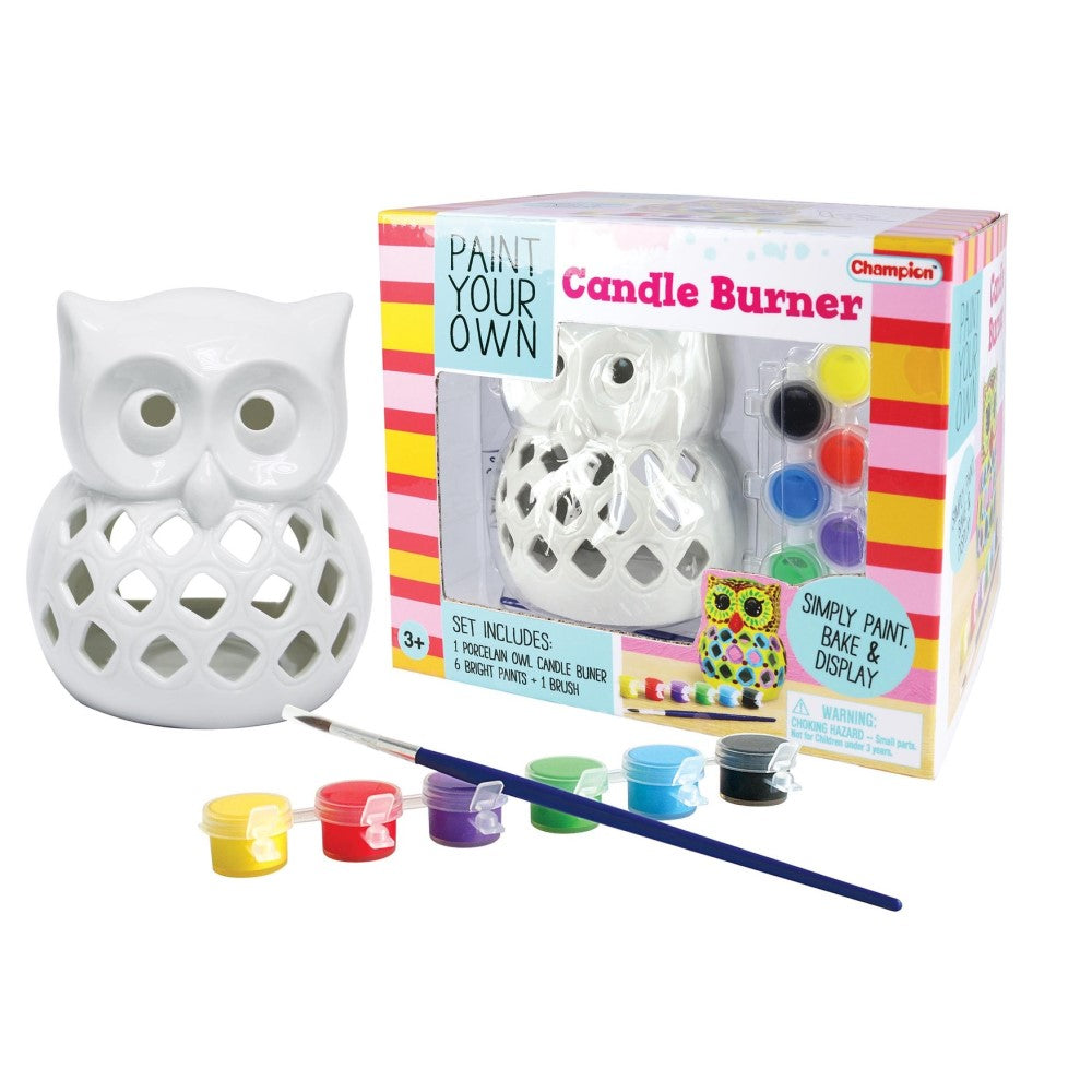 Kids Paint Your Own Owl Candle Burner Craft Kit