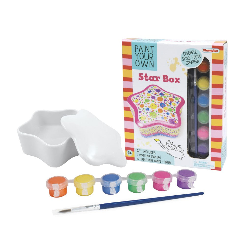 Kids Paint Your Own Star Jewelry Box Craft Kit