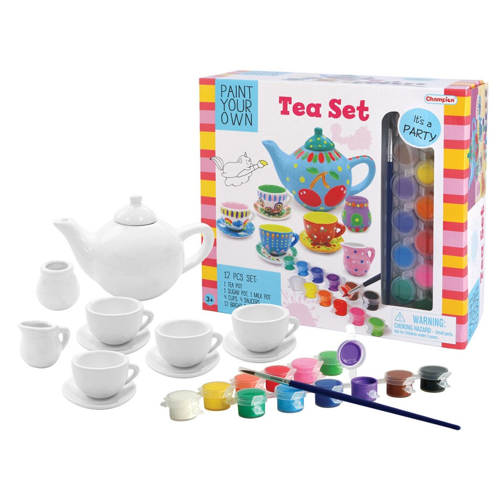 Kids Paint Your Own Tea Set Craft Kit