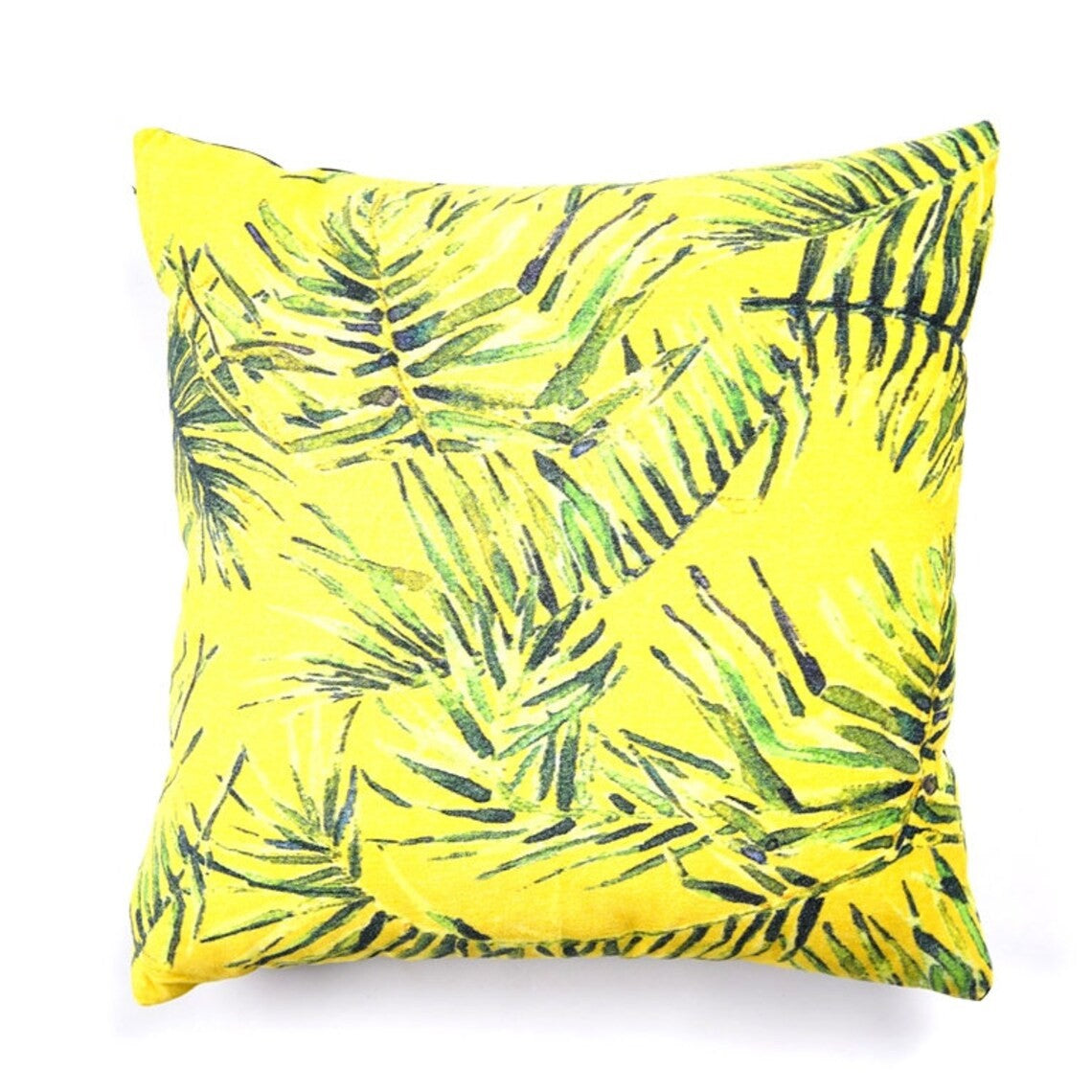 Palm Leaf Designed Cotton Cushion Cover 50 x 50cms