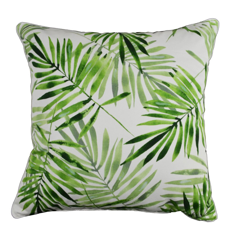 Palm Leaves Cushion With Recycled Fill 45 X 45cms