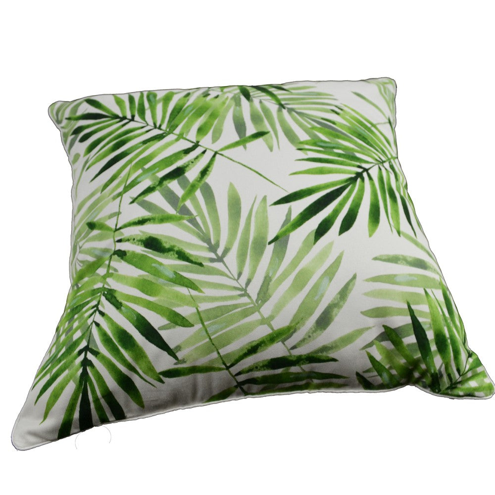 Palm Leaves Cushion With Recycled Fill 45 X 45cms