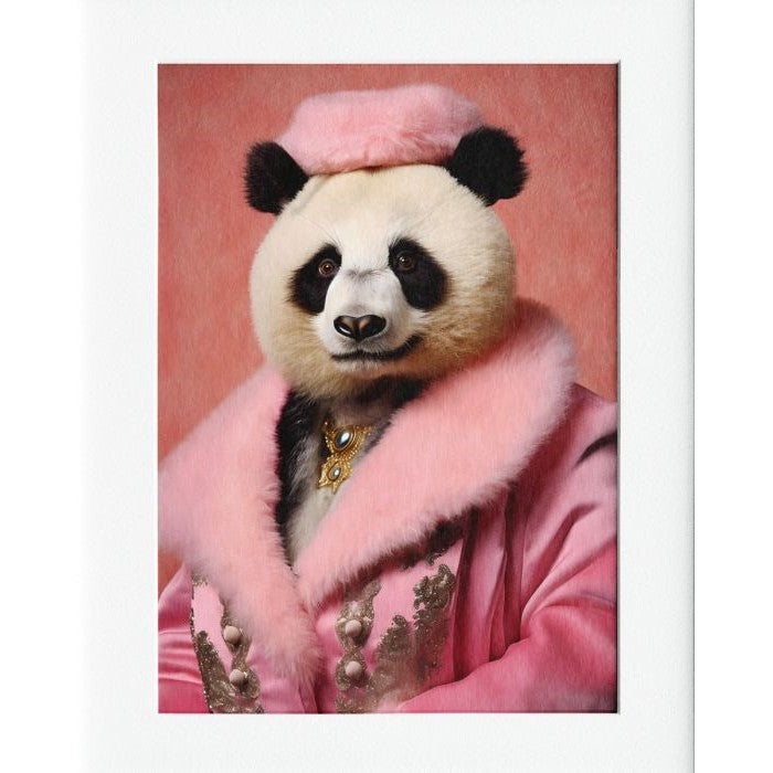 Panda Mounted Print Wall Decor - 40x50cms