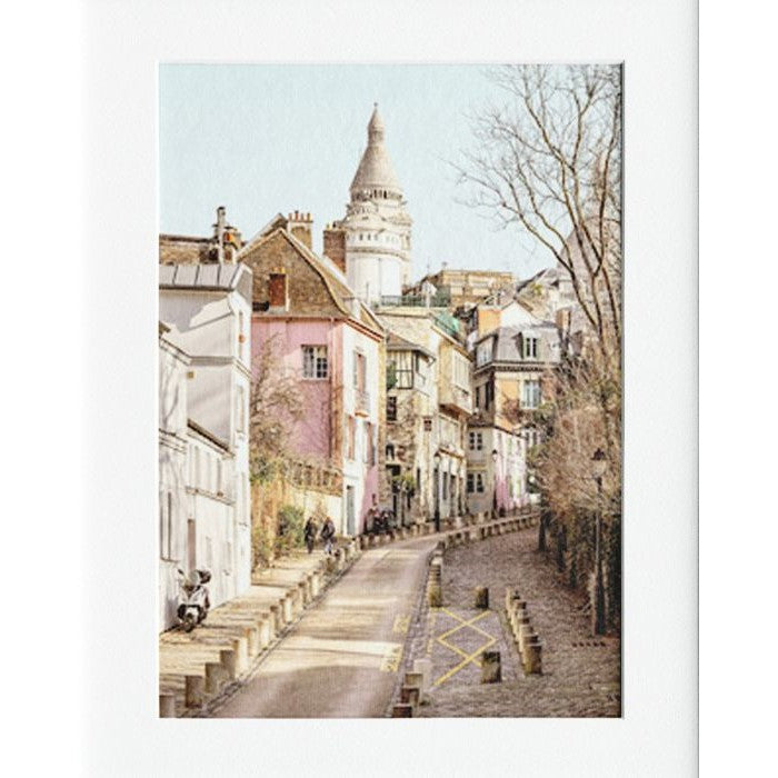 Paris Left Mounted Print Wall Decor - 40x50cms