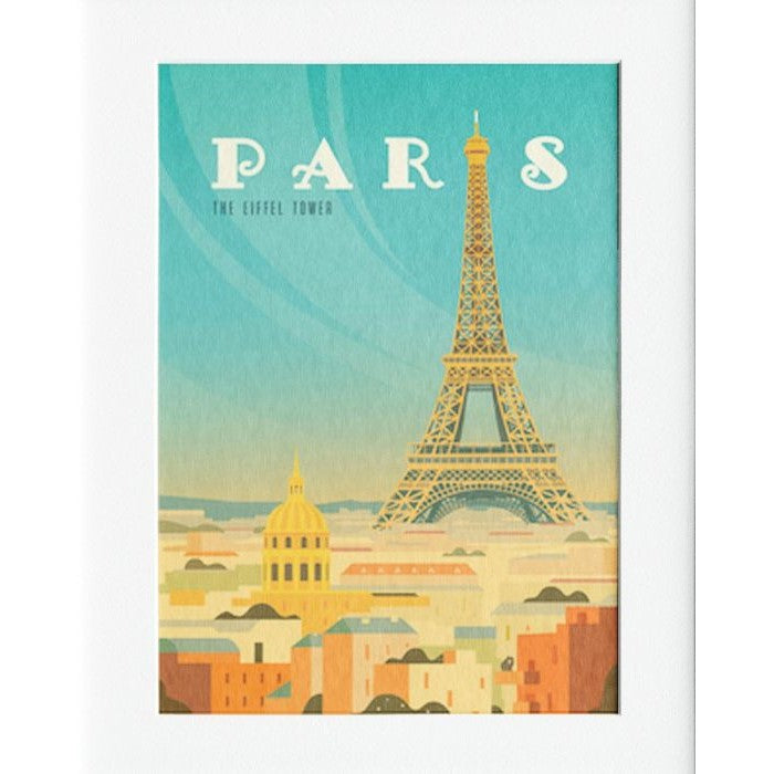 Paris Mounted Print Wall Decor - 40x50cms