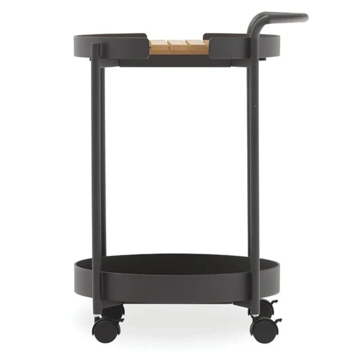 Patio Wood and Metal Bar Cart (Available in 2 colors)