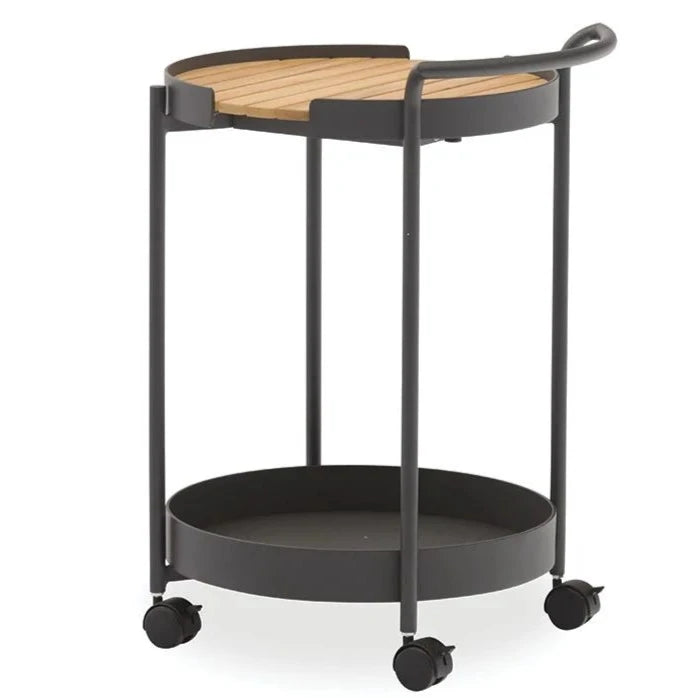 Patio Wood and Metal Bar Cart (Available in 2 colors)