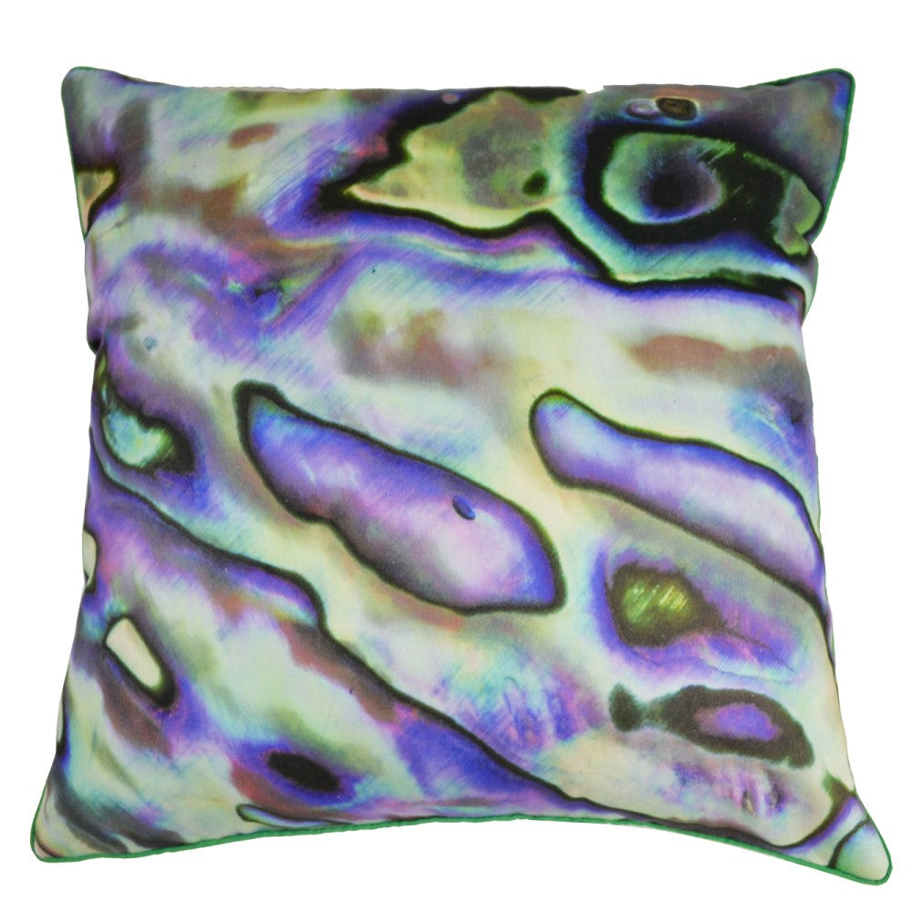 Paua Shell Cushion With Recycled Fill 45 X 45cms