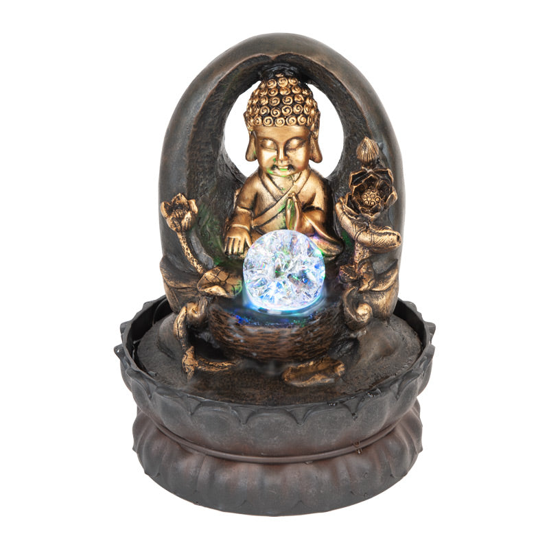 Peaceful Gilt Buddha Water Fountain