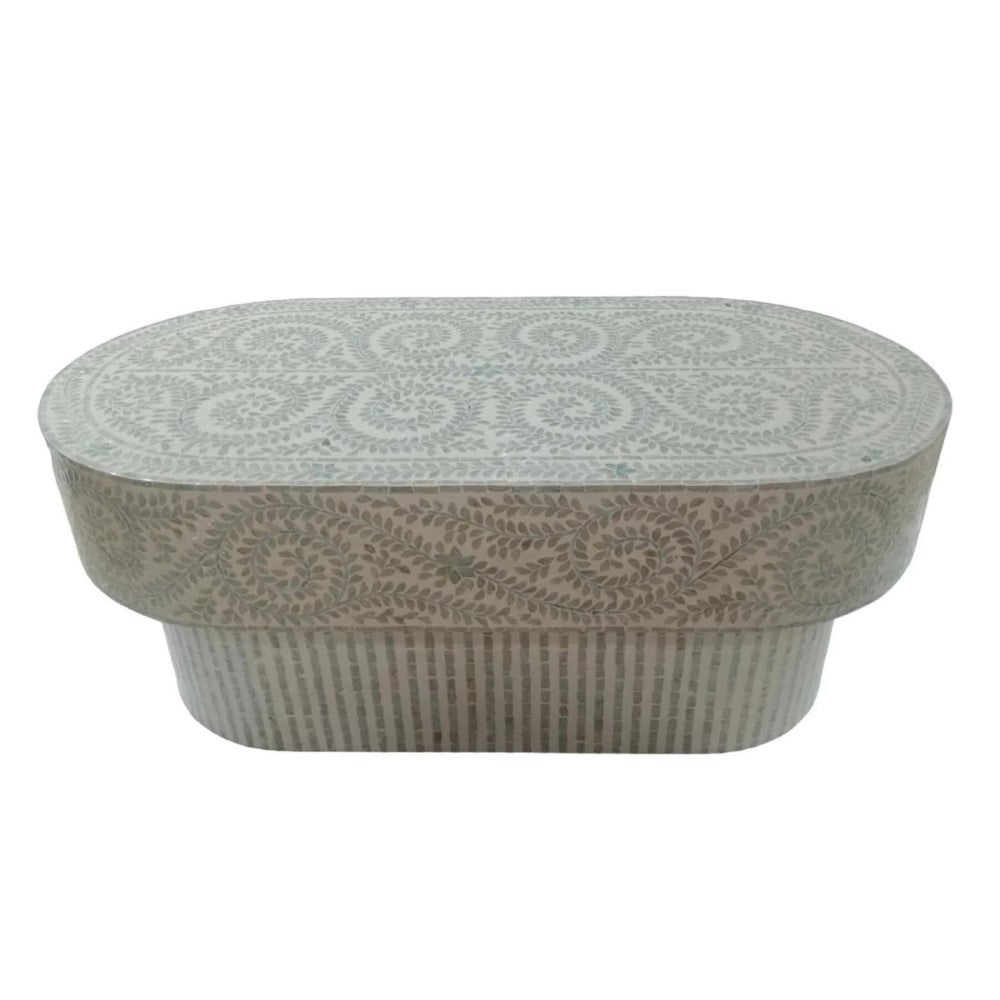 Pearlescent Oval Serenity Coffee Table