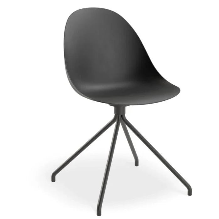 Pebble Cove Black Pyramid Base Dining Chair