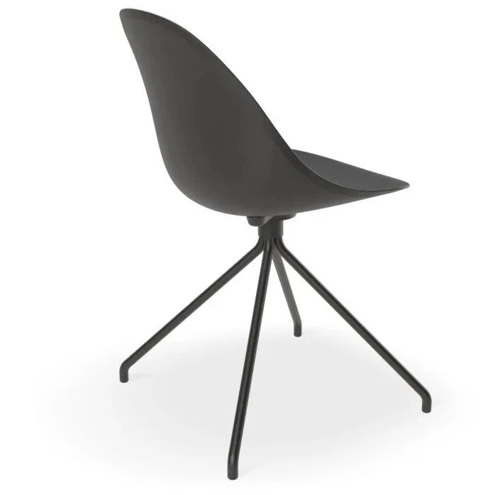 Pebble Cove Black Pyramid Base Dining Chair