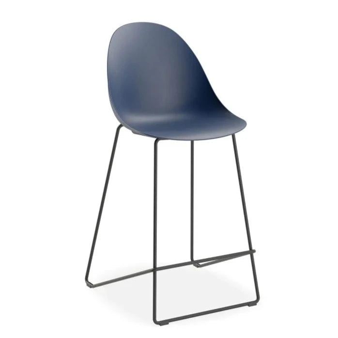 Pebble Harmony Black Base Stool 65cms (Available in 3 Colors)