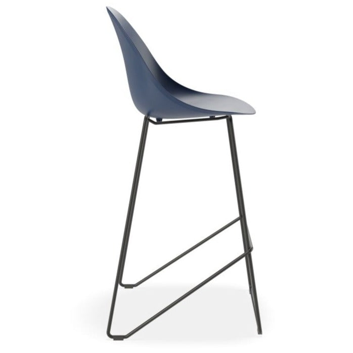 Pebble Harmony Black Base Stool 75cms (Available in 3 Colors)