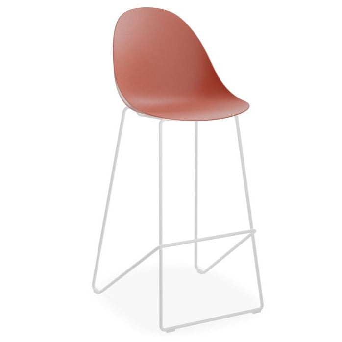 Pebble Harmony White Base Stool 75cms (Available in 4 Colors)