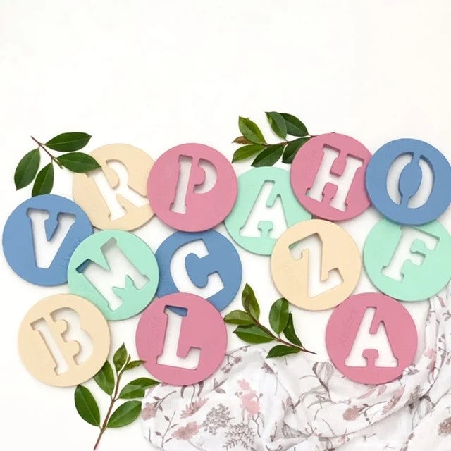 Personalised Silicone Cutout Design Alphabet Teether