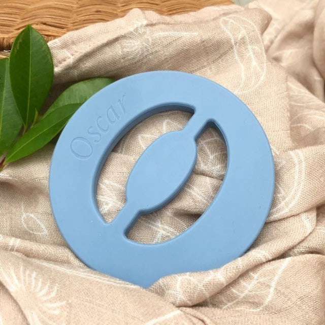 Personalised Silicone Cutout Design Alphabet Teether