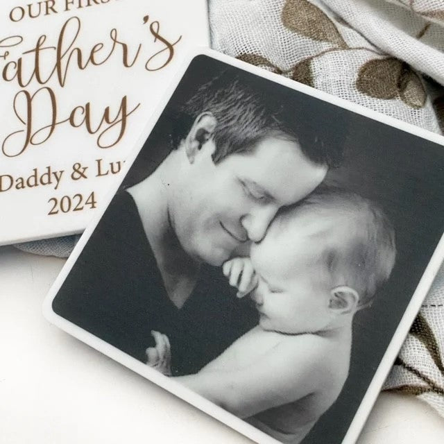 Personalised Acrylic Photo Tiles Set With PHOTO