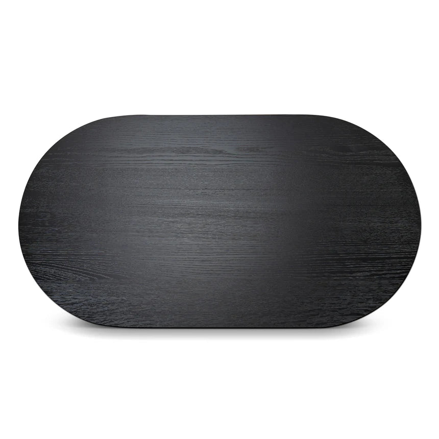 Pill Shape Coffee Table - Black - 130cms