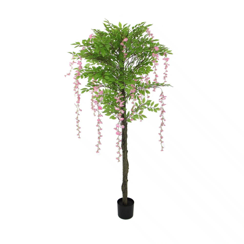 Pink Floral Artificial Wisteria Plant 180cm