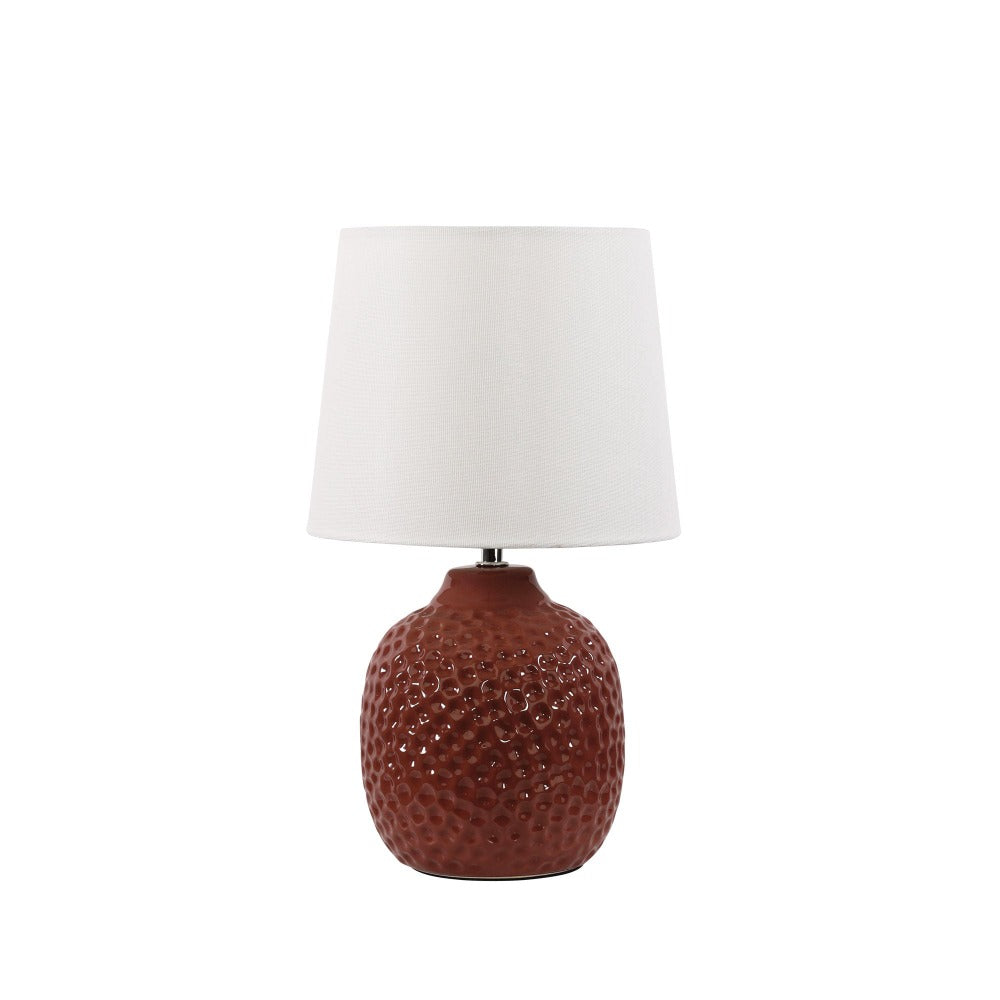 Pink Textured Ceramic Table Lamp