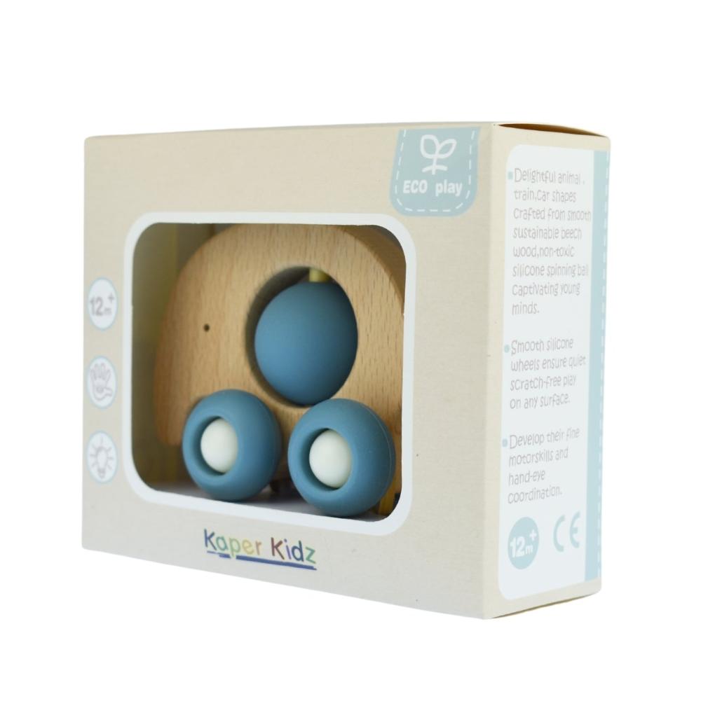 Play, Learn, and Roll Eco Spin Elephant - Blue