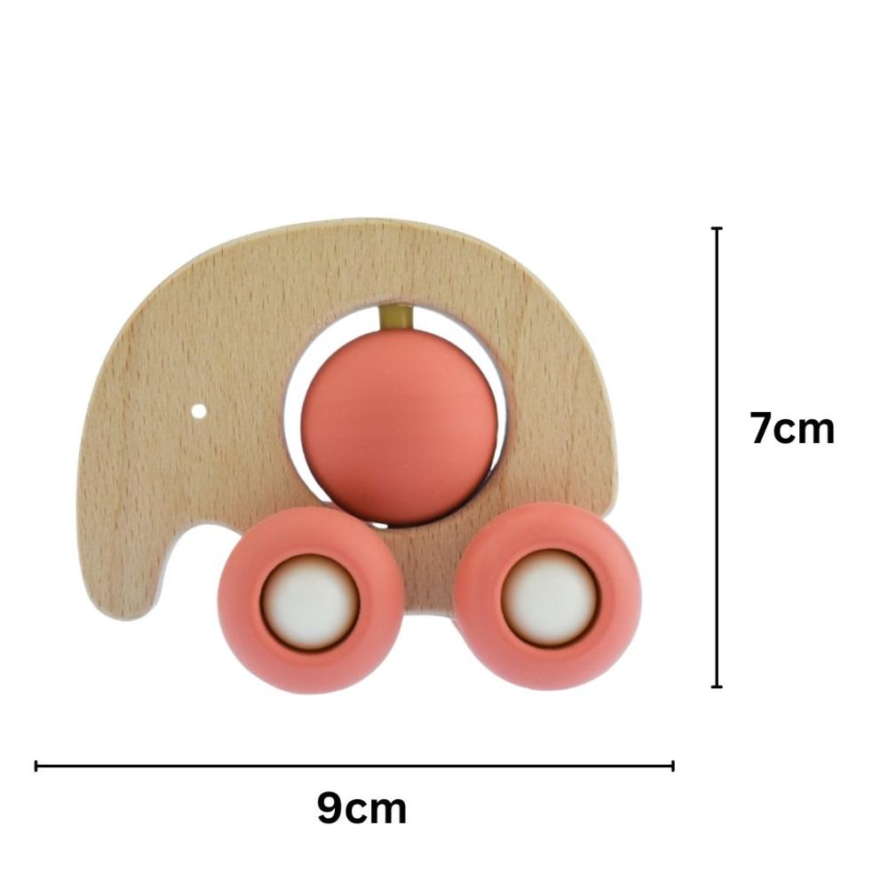 Play, Learn, and Roll Eco Spin Elephant - Red