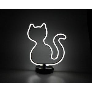 Playful Illumination LED Neon Lamp - Cat