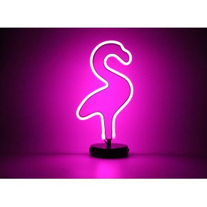 Playful Illumination LED Neon Lamp - Flamingo